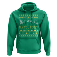 Funny Fly You Fools Christmas Hoodie Fantasy Movie Xmas Wizard Santa - Wonder Print Shop