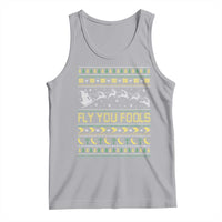 Funny Fly You Fools Christmas Tank Top Fantasy Movie Xmas Wizard Santa - Wonder Print Shop