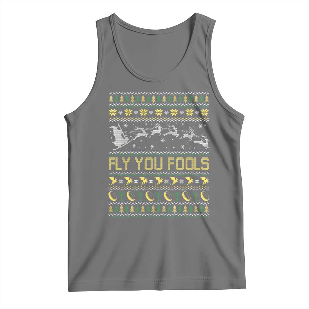 Funny Fly You Fools Christmas Tank Top Fantasy Movie Xmas Wizard Santa - Wonder Print Shop
