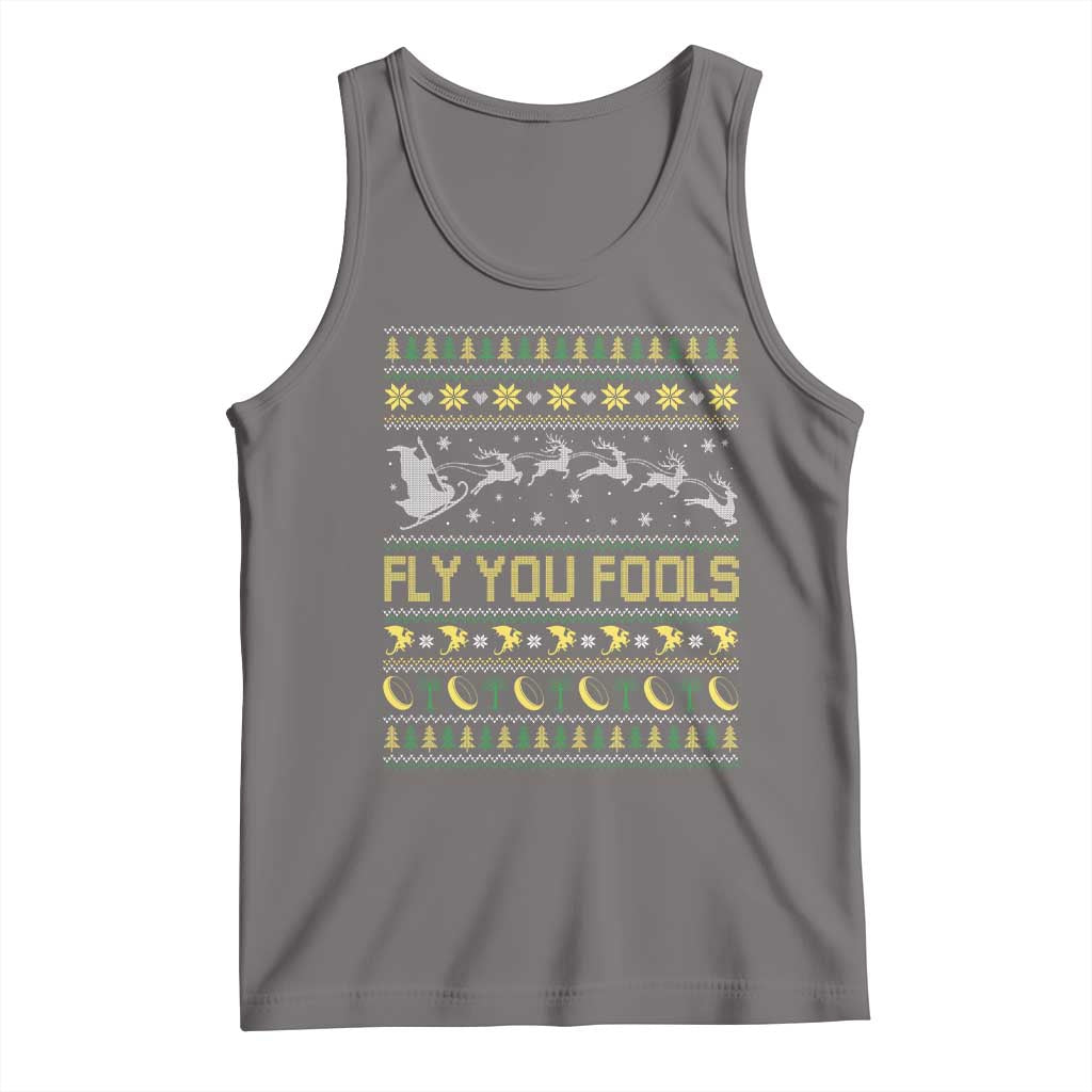 Funny Fly You Fools Christmas Tank Top Fantasy Movie Xmas Wizard Santa - Wonder Print Shop