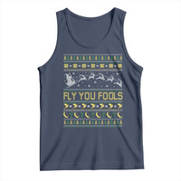 Funny Fly You Fools Christmas Tank Top Fantasy Movie Xmas Wizard Santa - Wonder Print Shop