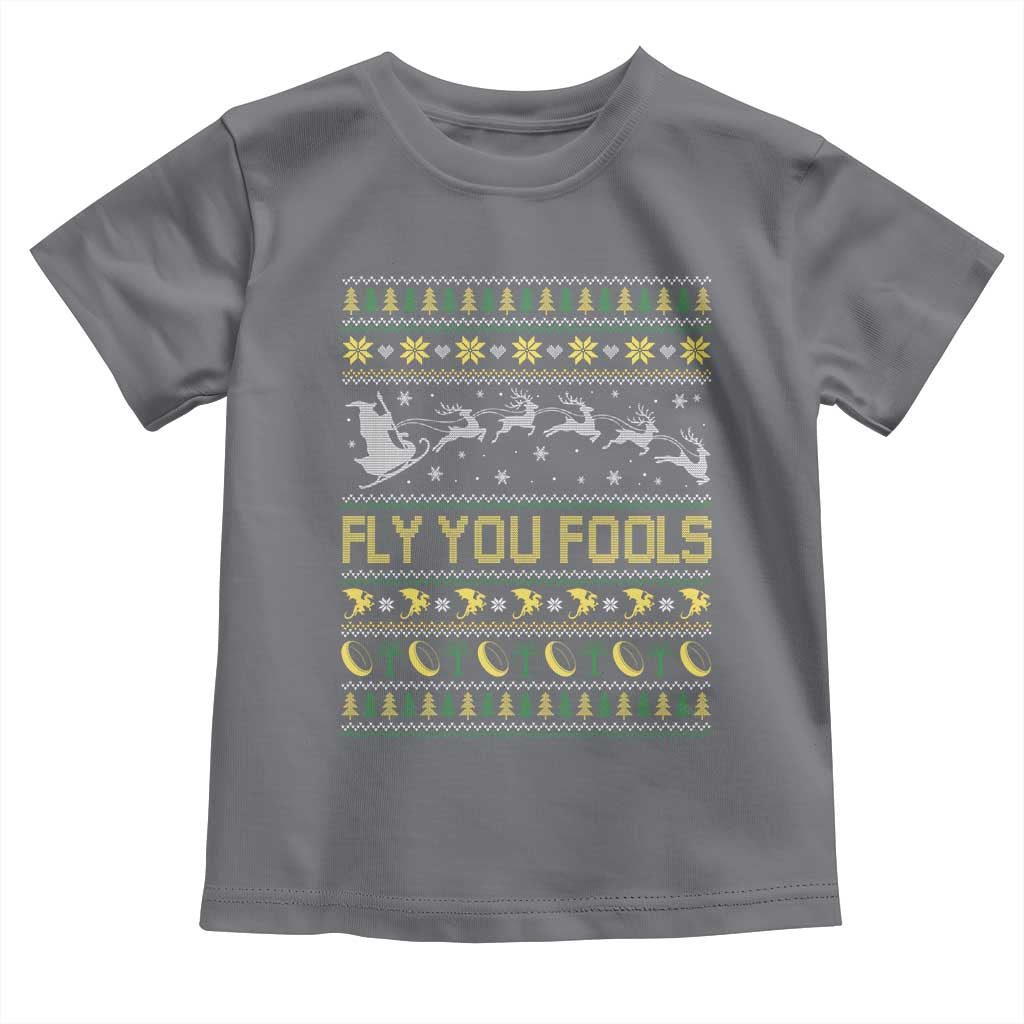 Funny Fly You Fools Christmas Toddler T Shirt Fantasy Movie Xmas Wizard Santa - Wonder Print Shop
