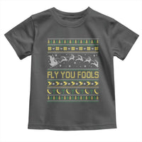 Funny Fly You Fools Christmas Toddler T Shirt Fantasy Movie Xmas Wizard Santa - Wonder Print Shop