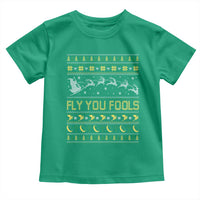 Funny Fly You Fools Christmas Toddler T Shirt Fantasy Movie Xmas Wizard Santa - Wonder Print Shop