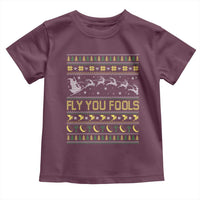 Funny Fly You Fools Christmas Toddler T Shirt Fantasy Movie Xmas Wizard Santa - Wonder Print Shop