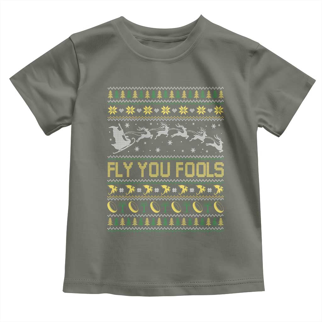 Funny Fly You Fools Christmas Toddler T Shirt Fantasy Movie Xmas Wizard Santa - Wonder Print Shop