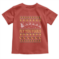 Funny Fly You Fools Christmas Toddler T Shirt Fantasy Movie Xmas Wizard Santa - Wonder Print Shop