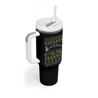 Funny Fly You Fools Christmas Tumbler With Handle Fantasy Movie Xmas Wizard Santa - Wonder Print Shop