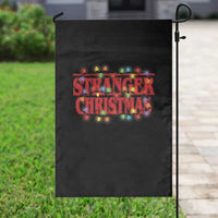 Stranger Christmas Garden Flag Funny Xmas Alphabet Neon Lights Movie - Wonder Print Shop