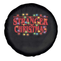 Stranger Christmas Spare Tire Cover Funny Xmas Alphabet Neon Lights Movie - Wonder Print Shop