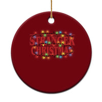 Stranger Christmas Ceramic Ornament Funny Xmas Alphabet Neon Lights Movie - Wonder Print Shop