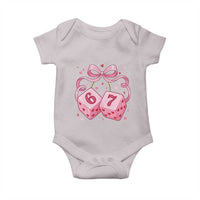 Funny 67 Dice Valentines Day Six Seven Meme Coquette Baby Onesie