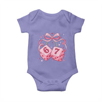 Funny 67 Dice Valentines Day Six Seven Meme Coquette Baby Onesie