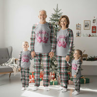 Funny 67 Dice Valentines Day Six Seven Meme Coquette Plaid Pajama Set