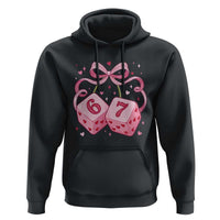 Funny 67 Dice Valentines Day Six Seven Meme Coquette Hoodie