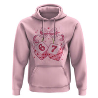 Funny 67 Dice Valentines Day Six Seven Meme Coquette Hoodie