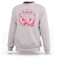 Funny 67 Dice Valentines Day Six Seven Meme Coquette Sweatshirt