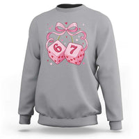 Funny 67 Dice Valentines Day Six Seven Meme Coquette Sweatshirt