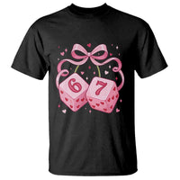 Funny 67 Dice Valentines Day Six Seven Meme Coquette T Shirt