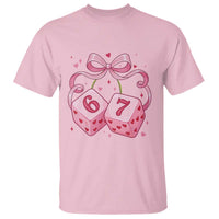 Funny 67 Dice Valentines Day Six Seven Meme Coquette T Shirt