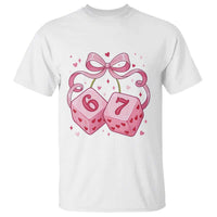 Funny 67 Dice Valentines Day Six Seven Meme Coquette T Shirt