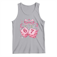 Funny 67 Dice Valentines Day Six Seven Meme Coquette Tank Top