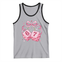 Funny 67 Dice Valentines Day Six Seven Meme Coquette Tank Top