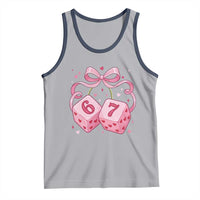 Funny 67 Dice Valentines Day Six Seven Meme Coquette Tank Top