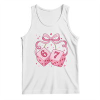 Funny 67 Dice Valentines Day Six Seven Meme Coquette Tank Top