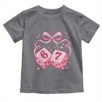 Funny 67 Dice Valentines Day Six Seven Meme Coquette Toddler T Shirt