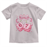 Funny 67 Dice Valentines Day Six Seven Meme Coquette Toddler T Shirt