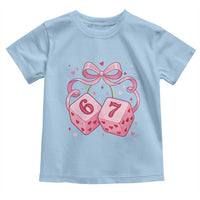 Funny 67 Dice Valentines Day Six Seven Meme Coquette Toddler T Shirt