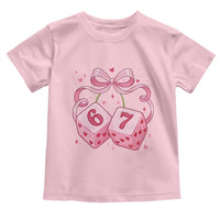 Funny 67 Dice Valentines Day Six Seven Meme Coquette Toddler T Shirt