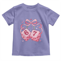 Funny 67 Dice Valentines Day Six Seven Meme Coquette Toddler T Shirt