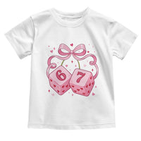 Funny 67 Dice Valentines Day Six Seven Meme Coquette Toddler T Shirt