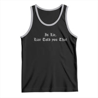 Is Lie Liar Told You That Tank Top Funny Romance Hockey Quote - Wonder Print Shop