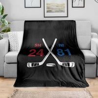 Funny Romance Hockey Throw Blanket 24 81 Numbers Sport Ice Hockey Team - Wonder Print Shop