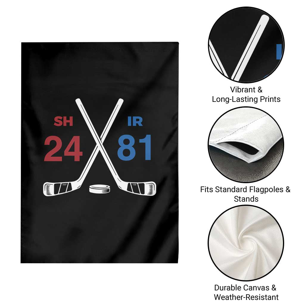 Funny Romance Hockey Garden Flag 24 81 Numbers Sport Ice Hockey Team - Wonder Print Shop