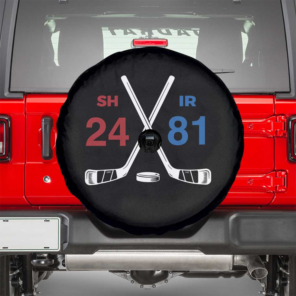 Funny Romance Hockey Spare Tire Cover 24 81 Numbers Sport Ice Hockey Team - Wonder Print Shop