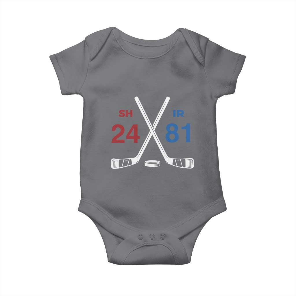 Funny Romance Hockey Baby Onesie 24 81 Numbers Sport Ice Hockey Team - Wonder Print Shop