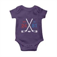 Funny Romance Hockey Baby Onesie 24 81 Numbers Sport Ice Hockey Team - Wonder Print Shop