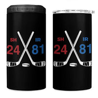 Funny Romance Hockey 4 in 1 Can Cooler Tumbler 24 81 Numbers Sport Ice Hockey Team - Wonder Print Shop
