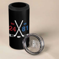 Funny Romance Hockey 4 in 1 Can Cooler Tumbler 24 81 Numbers Sport Ice Hockey Team - Wonder Print Shop