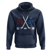 Funny Romance Hockey Hoodie 24 81 Numbers Sport Ice Hockey Team - Wonder Print Shop