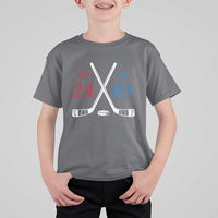 Funny Romance Hockey T Shirt For Kid 24 81 Numbers Sport Ice Hockey Team - Wonder Print Shop