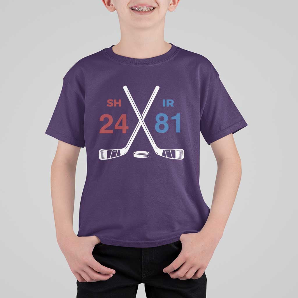 Funny Romance Hockey T Shirt For Kid 24 81 Numbers Sport Ice Hockey Team - Wonder Print Shop