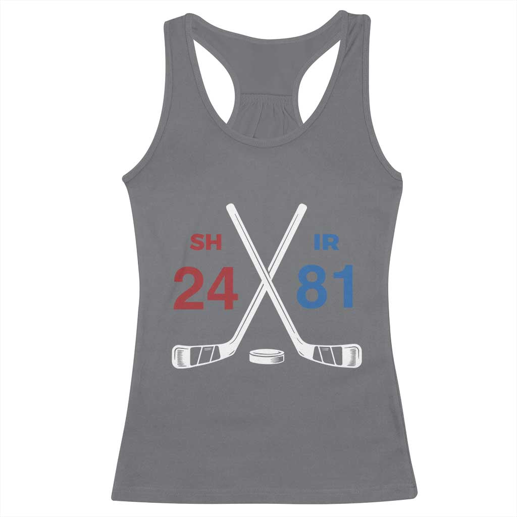 Funny Romance Hockey Racerback Tank Top 24 81 Numbers Sport Ice Hockey Team - Wonder Print Shop