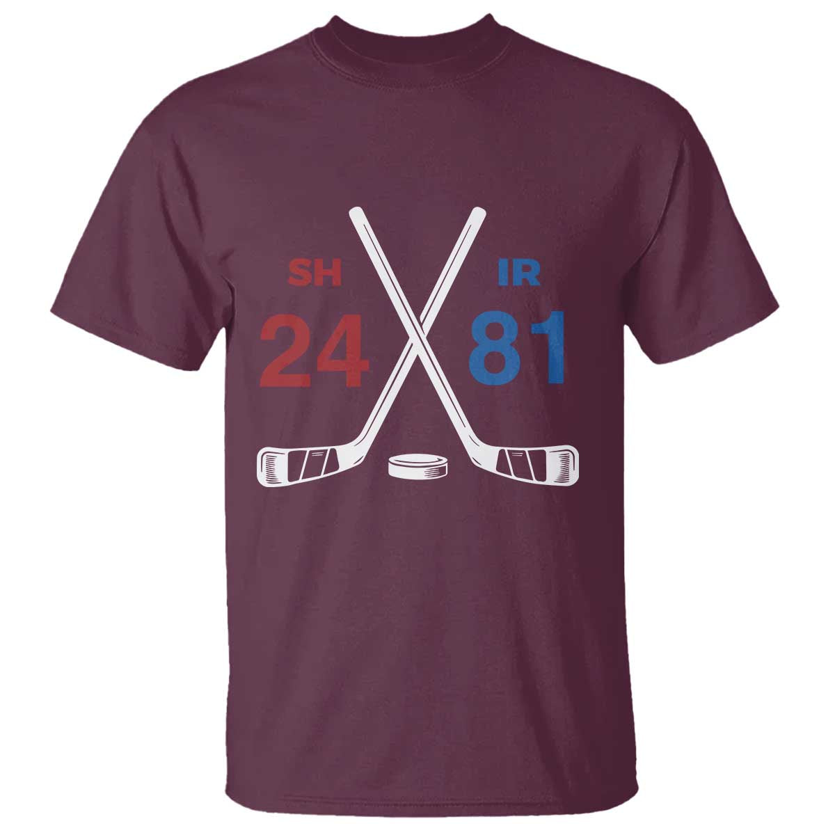 Funny Romance Hockey T Shirt 24 81 Numbers Sport Ice Hockey Team - Wonder Print Shop