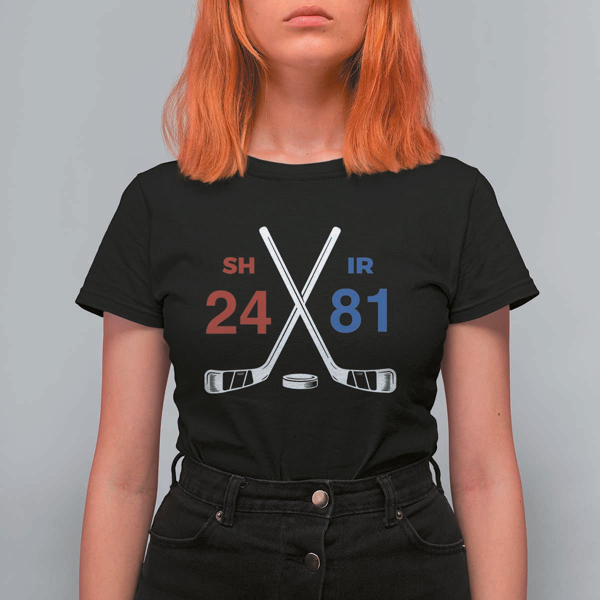 Funny Romance Hockey T Shirt For Women 24 81 Numbers Sport Ice Hockey Team - Wonder Print Shop