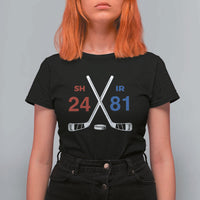 Funny Romance Hockey T Shirt For Women 24 81 Numbers Sport Ice Hockey Team - Wonder Print Shop